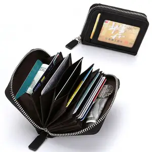 Yiwu-Fabrik Minimodell RFID Kunstleder-Akordion Sicherheitsbrieftasche Kreditkarten-Brieftasche