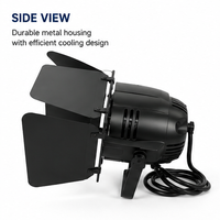 Projecteur PAR LED COB 100W 200W CRI Ra90 3200K-5600K CCT avec volets, DMX512 4 canaux, IP20, sans scintillement, dimmable, 9000 Lumens, éclairage de scène