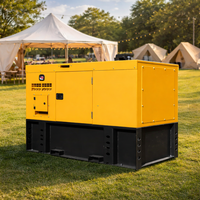 Groupe électrogène diesel silencieux avec grand réservoir de carburant 16kW 20kW 30kW 20kVA 30kVA 50kVA 100kW, Groupe électrogène électrique, Usine