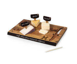 Tabla de Quesos de Madera de Acacia con Juego de Cuchillos, Tabla de Charcutería, Tabla de Cortar de Madera con Cuchillo <span class=keywords><strong>para</strong></span> Queso y Marcadores, Precio al por Mayor - Product Image 3