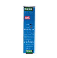 Alimentation électrique sur rail DIN Mean Well NDR 240W 480W 24V de qualité industrielle 20A à sortie unique
