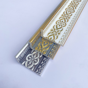 Nouvelle <span class=keywords><strong>corniche</strong></span> d'angle en <span class=keywords><strong>PVC</strong></span> moderne en forme de L pour la décoration intérieure, moulure en plastique pour plafond - Product Image 3