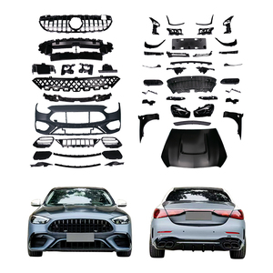 Kit de Carrocería con Parachoques Delanteros y Traseros Nuevos para Clase C W205 W206 2014-2020, con Luces Antiniebla, Fijación con Tornillos, OE 000532, 1 Año de Garantía - Product Image 1