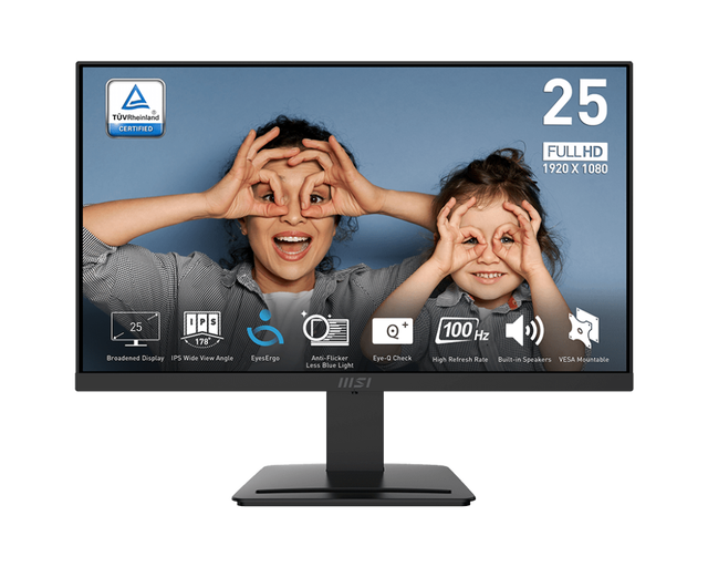 PRO MP253 24.5-Inch IPS Gaming Monitor 95Hz Adaptive-Sync 1ms Response 600:1 Contrast for DP VESA Mountable Tilt