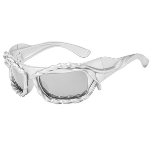 Customized Spicy Girls Shaped Sunglasses Fashion Fried Dough Twists <b>Frame</b> Personalized Sunglasses UV Protection - Product Image 5