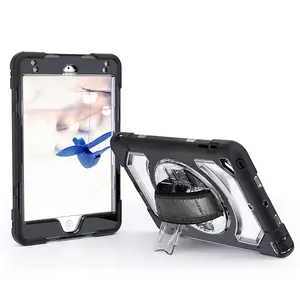Neue kinder sichere Universal-Tablet-Hülle 3-lagige Schutzhülle aus rotierendem Silikon für die Abdeckung des iPad Mini 4/5