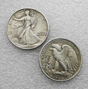 Monete commemorative da mezzo dollaro degli Stati Uniti Walking Liberty del 1920-P, S, D, regali, decorazioni per la casa - Product Image 2