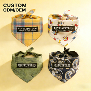 Wholesale Fashion Cat <b>Dog</b> <b>Bandanas</b> High Quality Pet Outdoor Scarves Accessories Customizable OEM ODM Available - Product Image 1