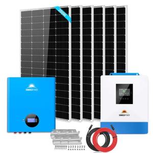Kit Solar Doméstico Sungold Off-Grid de 5000W 1200V 5 12KWH con Batería de Iones de Litio, Panel Monocristalino de Silicio de 200W MPPT 77951 e Instalación Gratuita - Product Image 4