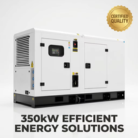 Groupe électrogène diesel industriel silencieux de 350 kW avec panneau de commande intelligent pour l'alimentation de secours commerciale