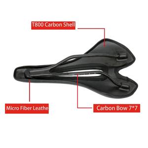 Sillín de fibra de carbono de alta calidad Mtb/cojín de carbono de carretera 115g asiento de <span class=keywords><strong>bicicleta</strong></span> de ciclismo 270*<span class=keywords><strong>143mm</strong></span> - Product Image 5