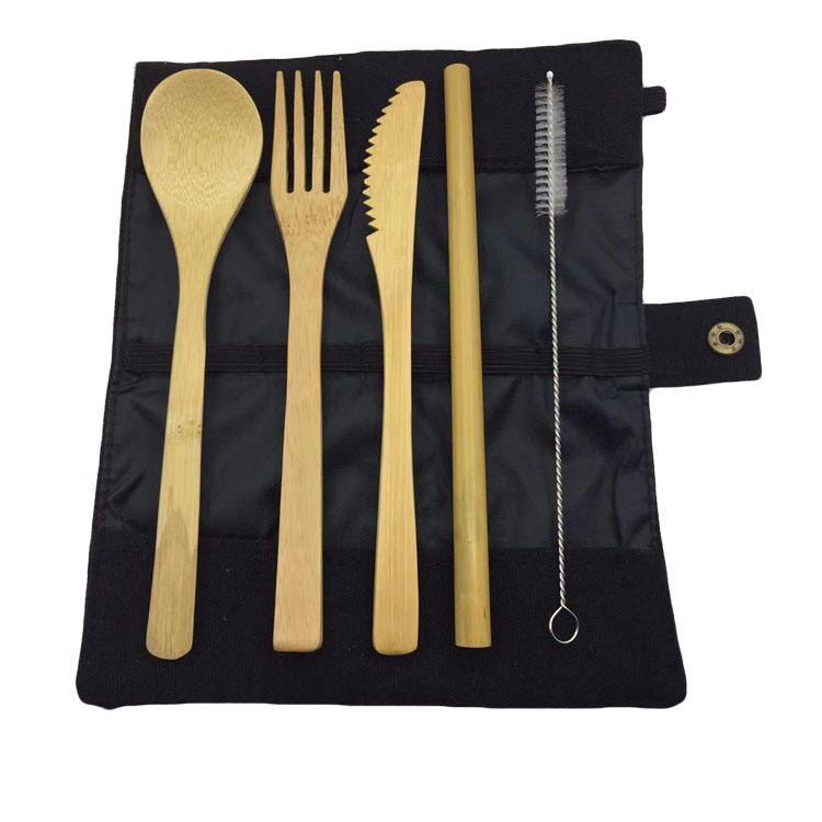 Black cutlery set