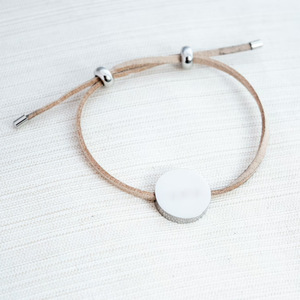 <span class=keywords><strong>Bracciale</strong></span> con Perline Rotonde da 10mm in Acciaio Inossidabile, Personalizzabile con <span class=keywords><strong>Incisione</strong></span> Logo, Disco Vuoto per Stampa in <span class=keywords><strong>Argento</strong></span> e Oro 18k - Product Image 2