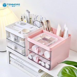 Caja de Almacenamiento de Escritorio con Múltiples Compartimentos y Lindas Asas de Conejo, Organizador Clasificador para el Hogar/Oficina - Product Image 4