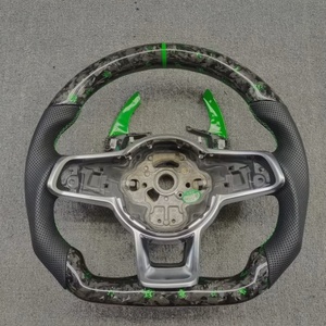 Volant en fibre de carbone forgé pour Volkswagen VW <span class=keywords><strong>Golf</strong></span> MK7 7.5 GTI <span class=keywords><strong>GTD</strong></span> GTE R 2013-2020 Polo GTI CC pour Tiguan Passat - Product Image 5