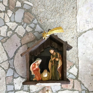 Resina sacra famiglia presepi collezione religiosa Saint Mary gioseph Baby Jesus figurine per regali aziendali tema di natale - Product Image 6