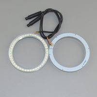 Systèmes d'éclairage automobile, autres accessoires d'éclairage automobile, 85 mm, double couleur blanc/jaune, anneaux complets, remplacement de feux LED Angel Eyes pour voiture