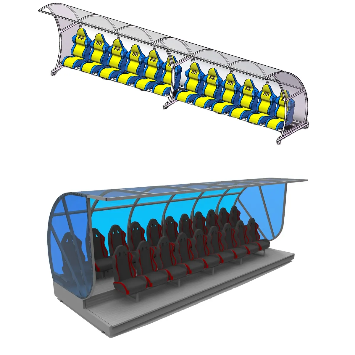 モジュラーサッカーチームシェルターfootbalLスタジアム屋外用代替ベンチ