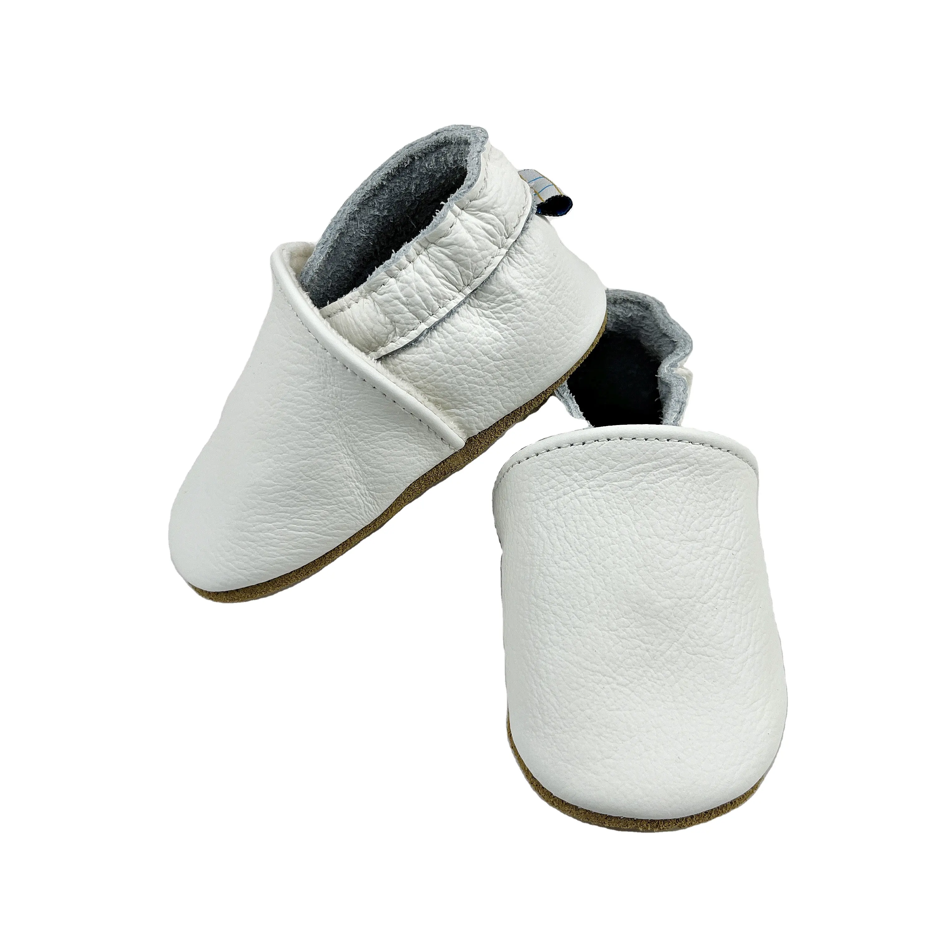 Bede Wholesale pretty white baby learning walking shoes Indoor walking shoes baby leather shoes