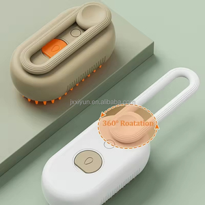 2025 prodotti per animali domestici eco-friendly 3-in-1 pieghevole autopulente toelettatura spazzola per capelli per cani e gatti acqua nebulizzata spazzola a vapore per KC - Product Image 4