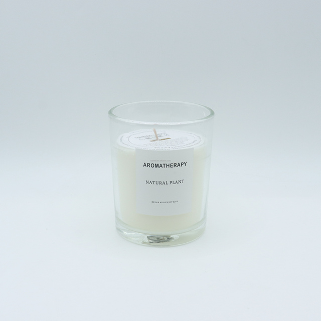 Camett Private Label Scented Candles Luxury clear 8oz 10 oz 14oz clear Glass Scented Candle