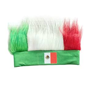 Peluca con Bandera Mexicana para Diadema, Gorra con Bandera, Accesorios para Animar en Partidos de Fútbol Europeo y Americano, Tocado para Adultos - Product Image 5