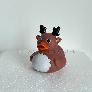 Hàng loạt tùy chỉnh in giáng sinh PVC cao su vịt hình bồn tắm tắm đồ chơi với mẫu thiết kế - Product Image 6