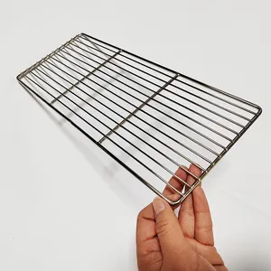Easy To Clean 304 Stainless Steel 33x15cm Rectangular Multi-Purpose Grill Baking Rack For Grilling