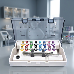 Kit de clés dynamométriques chirurgicales dentaires BK Industries, embouts d'implantation codés par couleur, manuel, acier inoxydable, poignée ergonomique, certifié CE 1 - Product Image 6