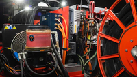 Foreuse à marteau perforateur entièrement automatisée DD422iE, alimentée par batterie, conçue pour l'exploitation minière souterraine de grande profondeur