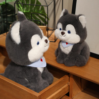 Décoration de chambre peluche Husky vente en gros mignon peluche conception personnalisée chien peluche animal en peluche