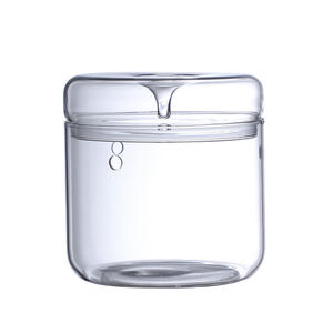 Collezione Dew Tazza <span class=keywords><strong>in</strong></span> <span class=keywords><strong>Vetro</strong></span> Terrario Piccolo Vaso Terrario Geometrico <span class=keywords><strong>in</strong></span> <span class=keywords><strong>Vetro</strong></span> <span class=keywords><strong>con</strong></span> <span class=keywords><strong>Coperchio</strong></span> - Product Image 1