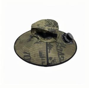 Sombrero de Sol de Ala Ancha de Poliéster de Alta Calidad con Ventilador, ROHS, para Color Personalizado, Verano, Exterior, Impermeable, Protección Solar APH-FH06 - Product Image 4