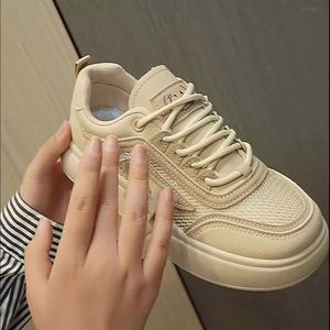 Summer Autumn Winter New Style Women's Lace-up Breathable Perforated Mesh Lightweight Design <b>Soft</b> Sole Casual Sports <b>Shoes</b> - Product Image 4
