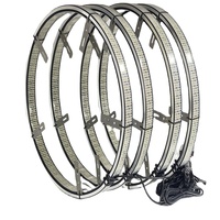 Kit d'éclairage de roue LED blanc pur 17 pouces, haute qualité, 5 ou 10 rangées, accessoires auto, vente chaude