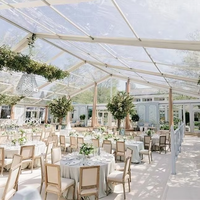 Carpa Transparente de Aluminio de 20m X 50m |   Carpa de Lujo para Banquetes de Boda al Aire Libre, con Capacidad para hasta 600 Invitados