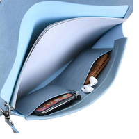 Pochette en cuir pour documents avec sangle de poignet, housse pour ordinateur