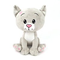 Boneka Kucing Plush Ramah Lingkungan, Boneka Kucing Isi Dakron, Dapat Dipesan Sesuai Keinginan