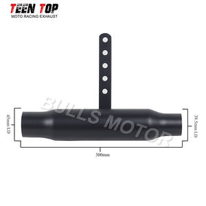 Para <span class=keywords><strong>Harley</strong></span> <span class=keywords><strong>Davidson</strong></span> silenciador de escape Cromo Negro Universal motocicleta escape Cafe Racer silenciador Moto 38mm - Product Image 2