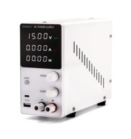 Alimentation CC réglable pour réparation électronique, triple affichage, bouton d'encodeur, CV CC, commutation automatique, USB Type C, entrée simple 110/220V