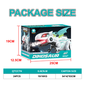 भाग्यशाली खिलौने प्रोग्राम योग्य आरc डायनासोर यांत्रिक रिमोट कंट्रोल स्प्रे डायनासोर चलने खिलौना बुद्धिमान आरc पशु मॉडल - Product Image 5