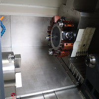 Automatique 3 Axes Métal Tck550 Broche Twin Gang Type Perçage Double Tournage avec Fraisage Petit Torno Équipement Cnc Tour