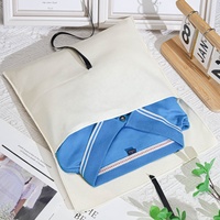 Pochette enveloppe en coton sergé écologique pour vêtements, oreiller, sac à main, logo personnalisé imprimé, sac à poussière pour extensions de cheveux, cosmétiques