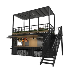 Chuyên Nghiệp Kim Loại Tùy Chỉnh 40 Feet Mini Với Bánh Xe Có Thể Gập Lại Container Cửa Hàng - Product Image 1