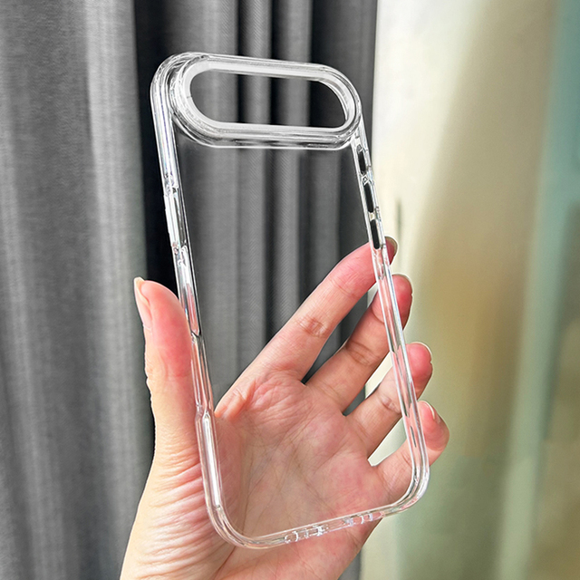 High Quality for iPhone Air 17 Transparent 2mm Crystal Clear PC Phone Case Full Back Cover for iPhone 17 16 15 Pro Max