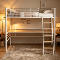 Ensemble de lit portable en acier, minimaliste et moderne, pour étudiants, hôtels, appartements, dortoirs, chambres, entrepôts