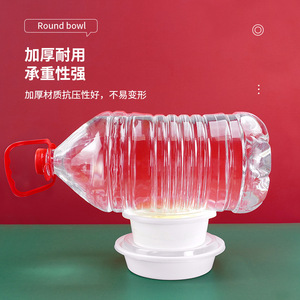 Bol rond 350 ml en PP de qualité alimentaire, jetable, avec couvercle, pour plats à emporter, restauration rapide, usage commercial - Product Image 1