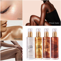 Suntan — poudre bronzante, liquide organique, naturel, brouillard scintillant pour le maquillage, huile brillante pour le corps, 1 pièce