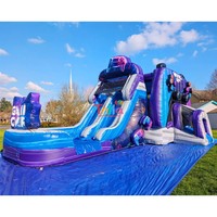 Château gonflable avec contrôleur de jeu vidéo Moonwalk Gamer pour fête