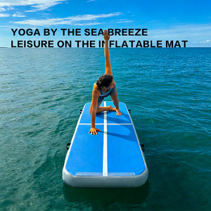 Airtrack met elektrische pomp, beschermt gymnastiek en fitness thuis, opblaasbare gymnastiekmat, luchtmat - Product Image 3